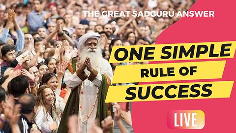 How to get real success? The great Sadguru answer