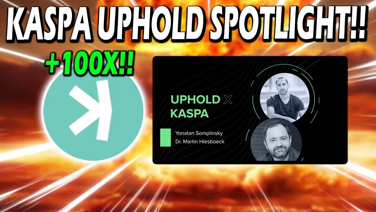 KASPA UPHOLD EXCHANGE SPOTLIGHT!! YONATAN FOUNDER OF KAS INTERVIEW!! *WATCH NOW*