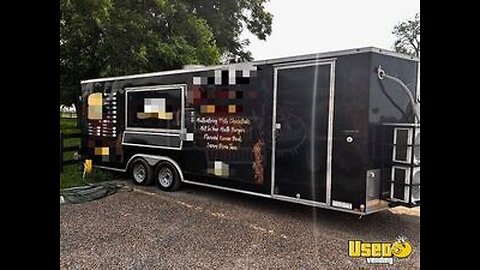 2022 8.5' x 24' Diamond Cargo Kitchen Food Trailer with Fire Suppression System for Sale in Texas