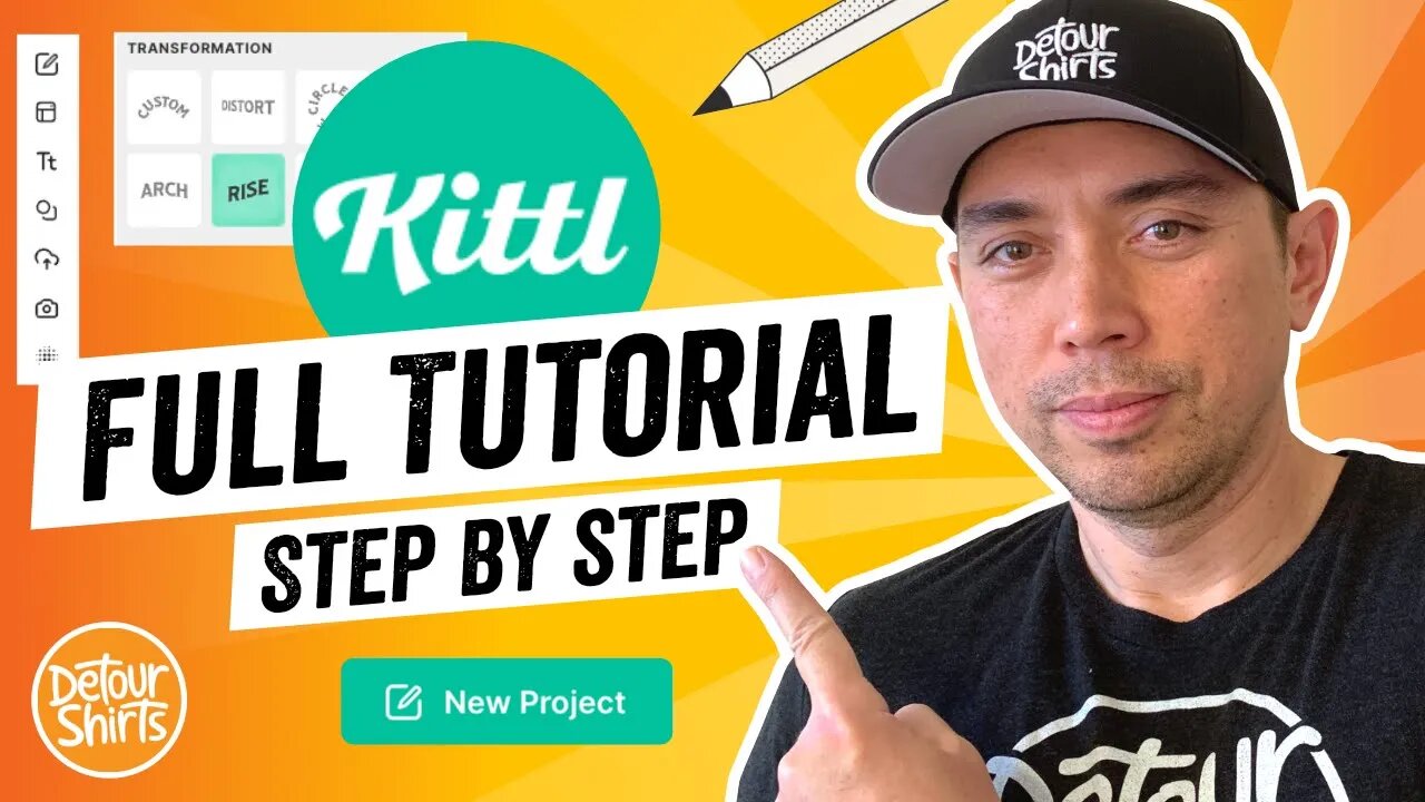 How To Use Kittl for Beginners for Print on Demand |Full Step by Step Tutorial from Beginning to End