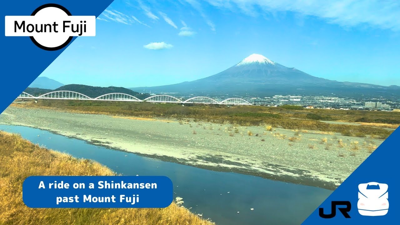 A ride on a Shinkansen past Mt Fuji