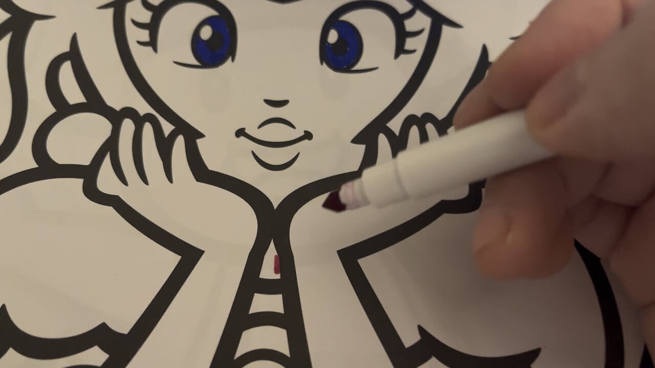 Working on my Mario Bros coloring page