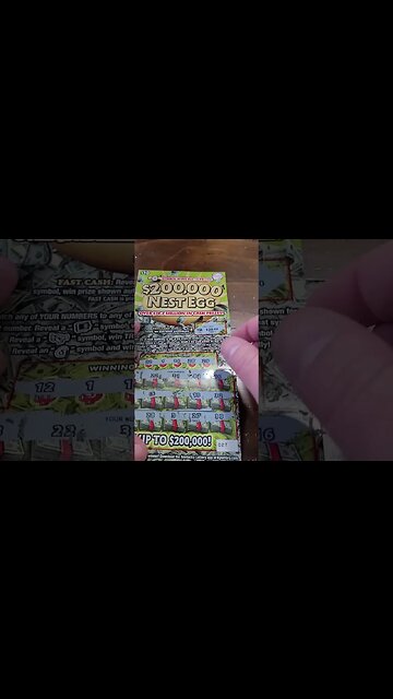 Winning NEW Scratch Off Ticket Money Bag Lottery!
