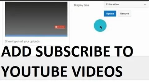 How to add Subscribe to Rumble, YouTube Videos.