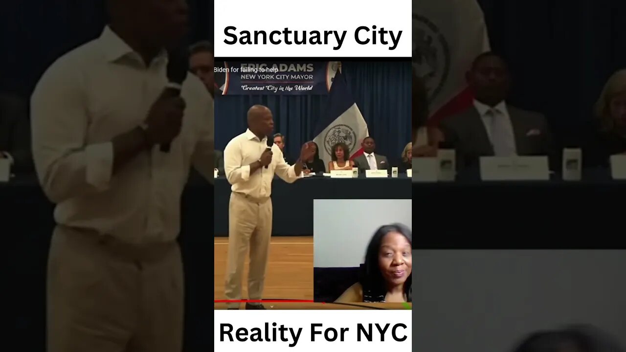 Eric Adams NYC Mayor Speaks About Illegals Taking Over His Sanctuary City #shorts #nyc #ericadams