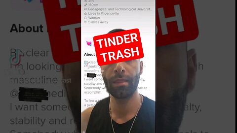 TINDER TRASH #shorts #podcast #dating #funny