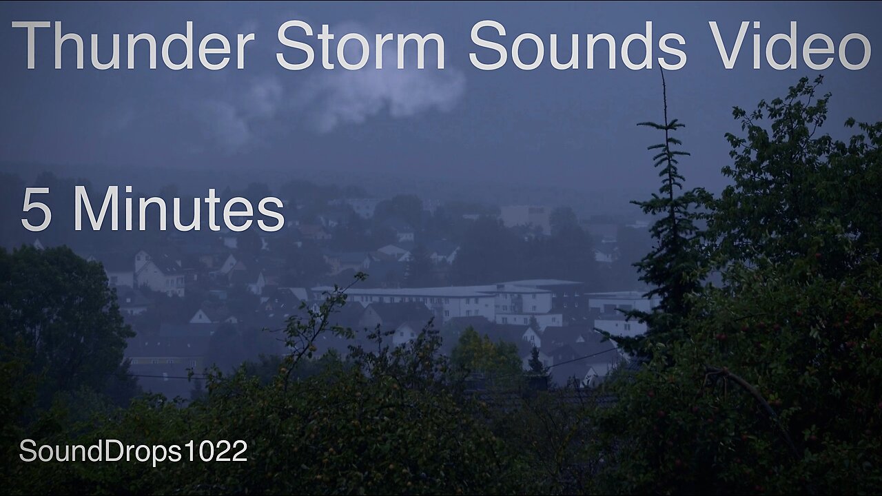 Listen For Five Minutes To Thunderstorm Sounds Video