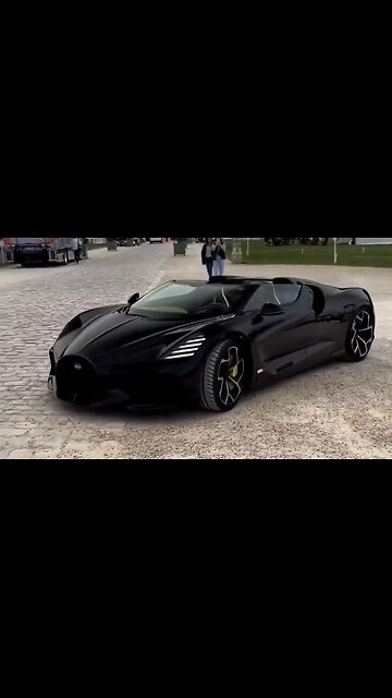 Test driving Bugatti luxury car