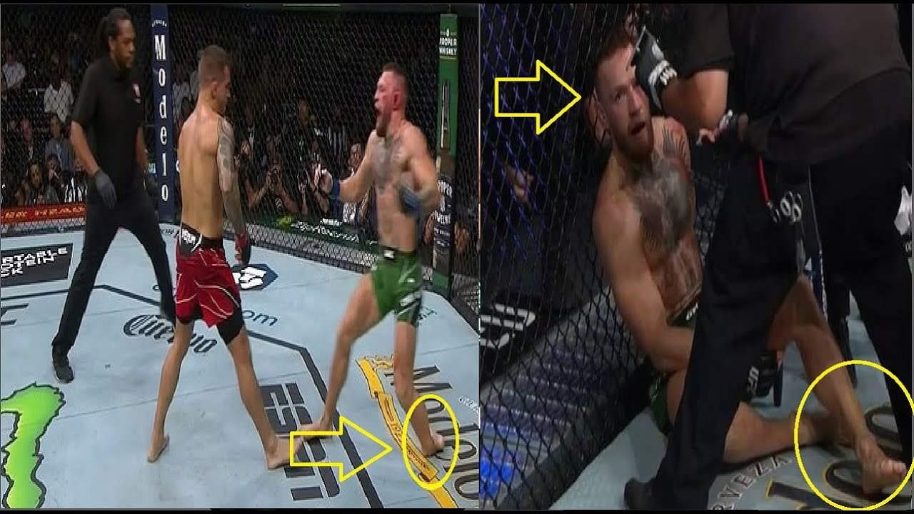 Breaking: MCGREGOR BROKE HIS ANKLE! | POIRIER defeats Conor McGregor in 1ST ROUND TKO! HIGHLIGHTS!