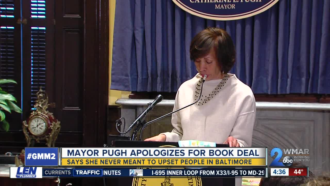 Mayor Pugh apologizes over book deal controversy