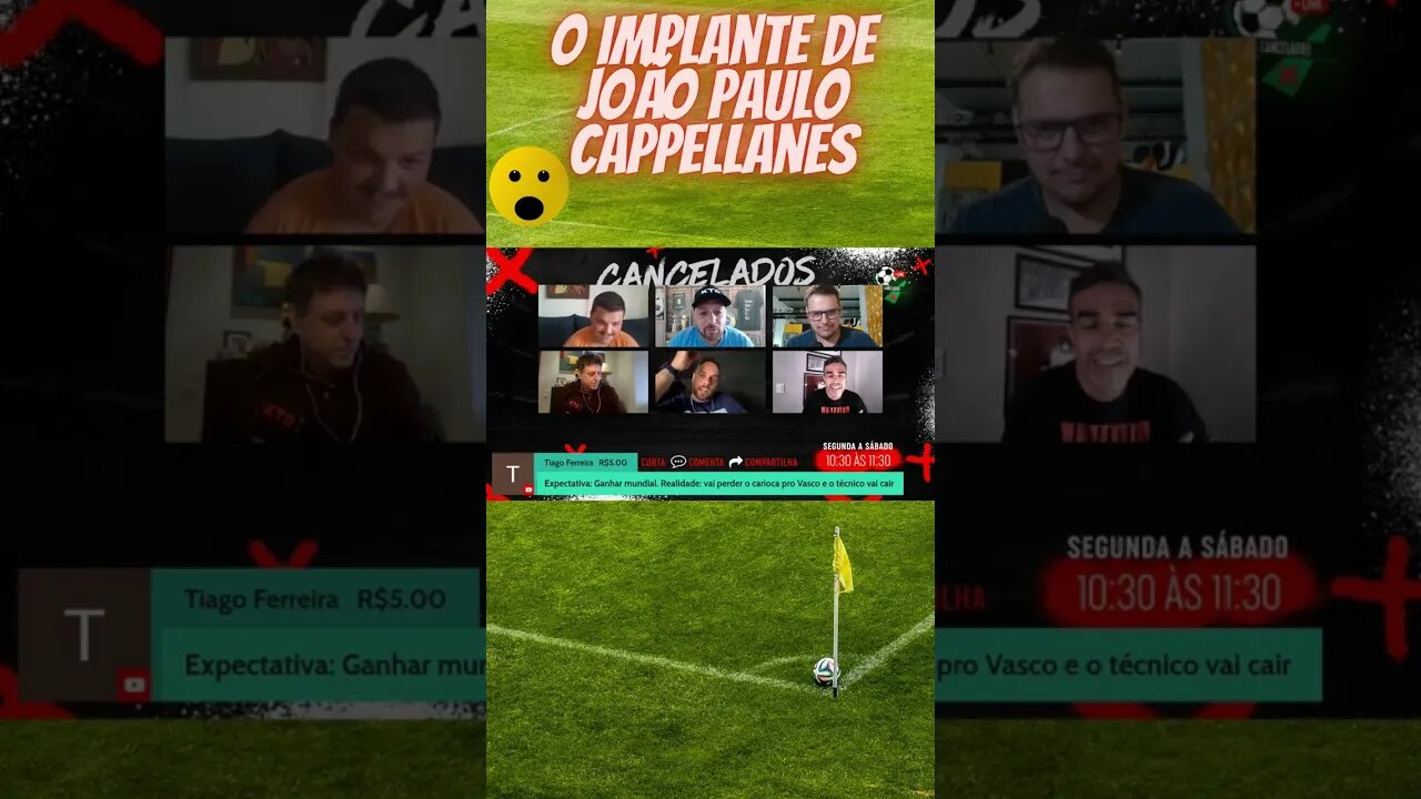 O implante capilar de Cappellanes #shorts #shortsvideo #shortsviral #futebol #entretenimiento