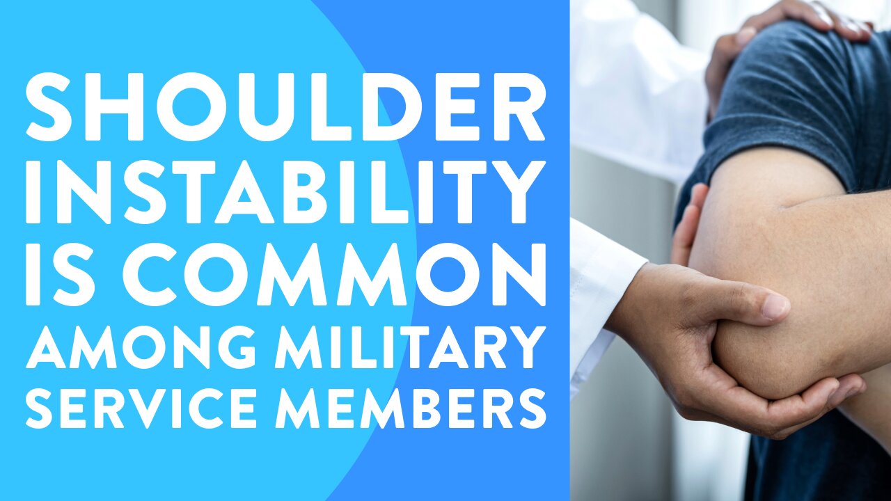 Shoulder instability is common among military service members