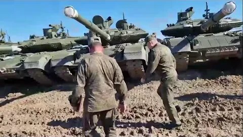 Shoigu inspects fleet of Russia's latest T-90M tanks to be sent in the frontlines in Ukraine