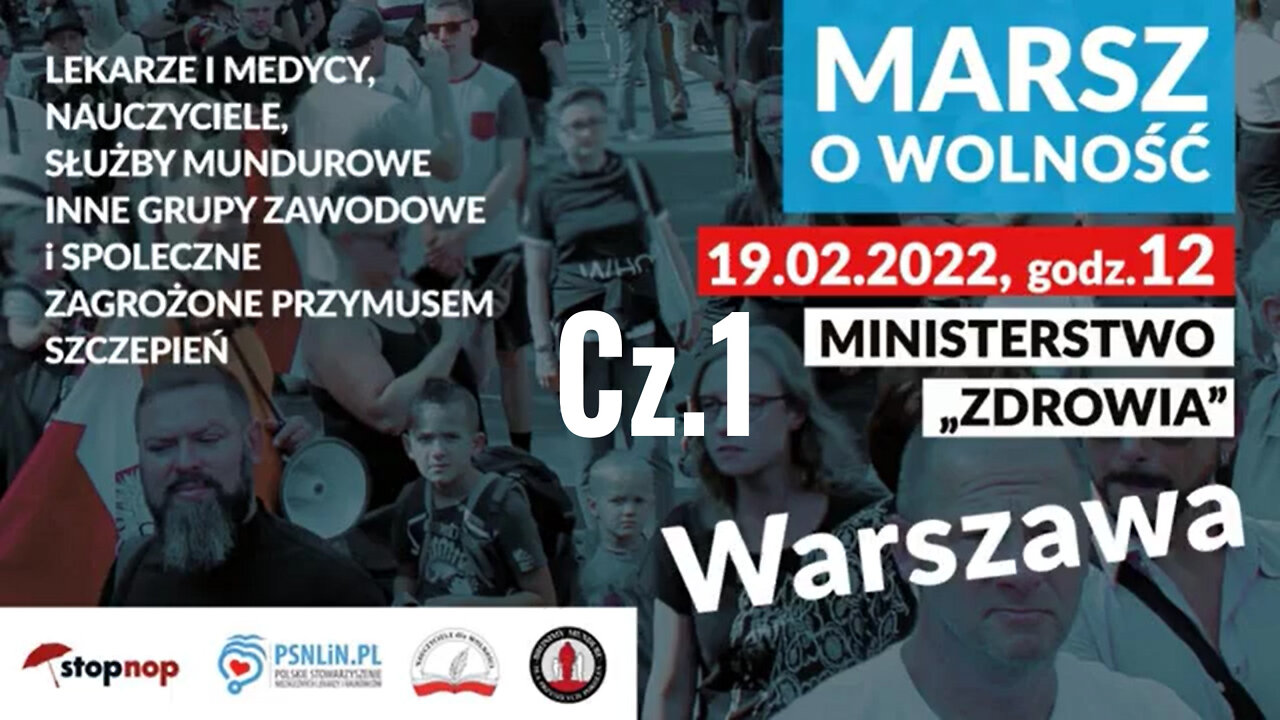 MARSZ O WOLNOŚĆ - manifestacja pod Ministerstwem Zdrowia - cz.1