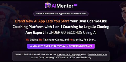AI MentorPro Review - MAKES OVER $392.99/DAY