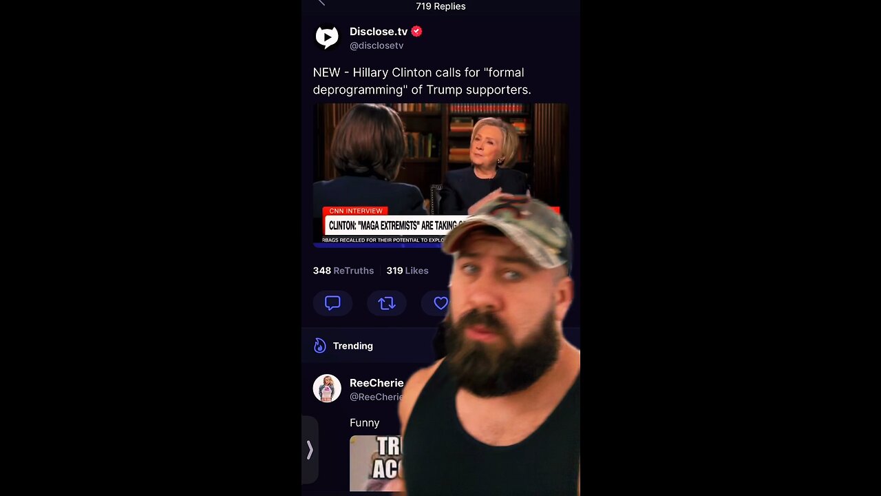 Hitlary Clinton wants MAGA rounded up and “deprogrammed”