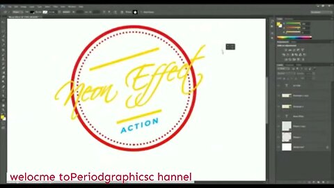 teaching about ultimate one click technique for neon effect