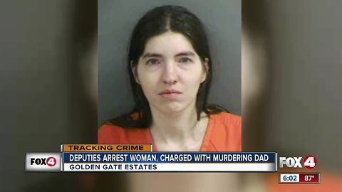 Woman accused of murdering her father at home