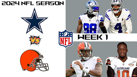 LIVE - 2024 NFL Week 1 Simulation - Dallas Cowboys vs Cleveland Browns