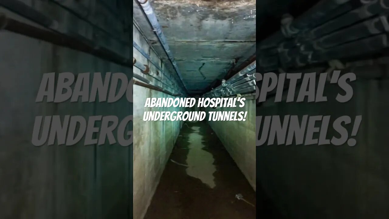 Exploring Underground Tunnels of an ABANDONED Hospital! #explore #shorts #short #scary #urbex