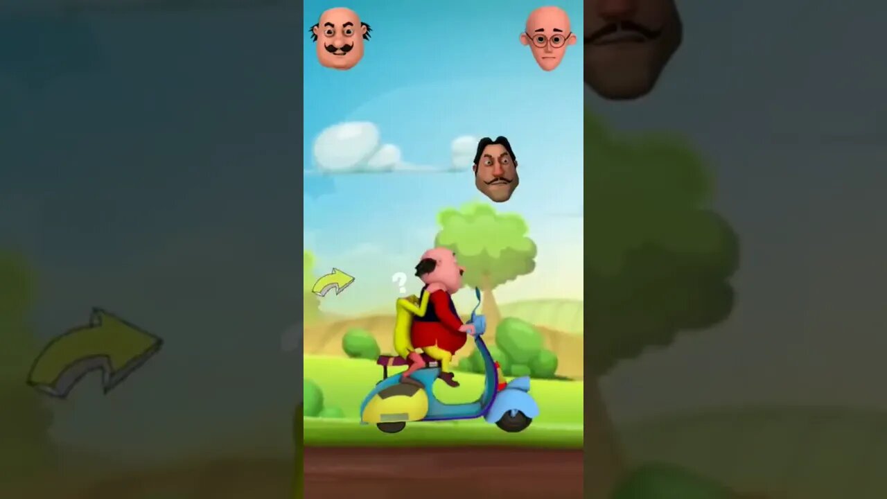 Match The Right Head For Patlu/#motupatlu#shorts