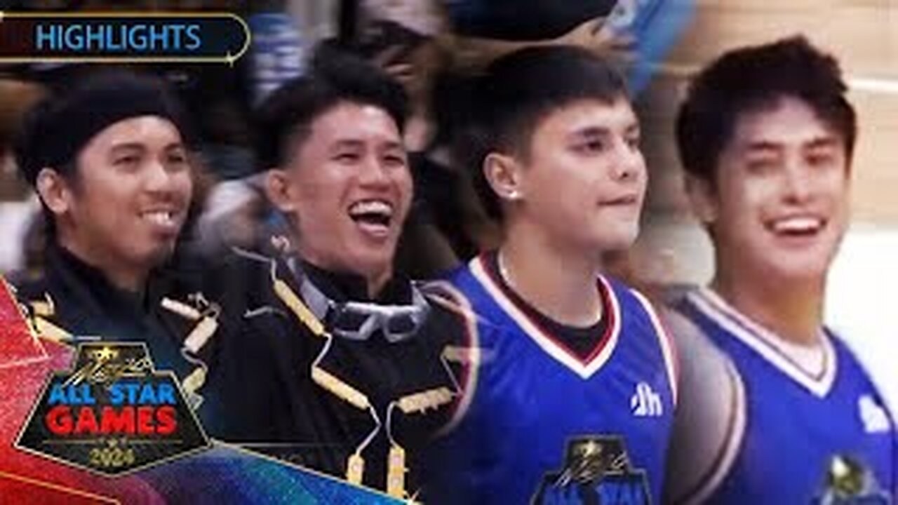 Cong's Anbilibabol Team and Shooting StarsBlue enter the court | Star Magic All Star Games 2024