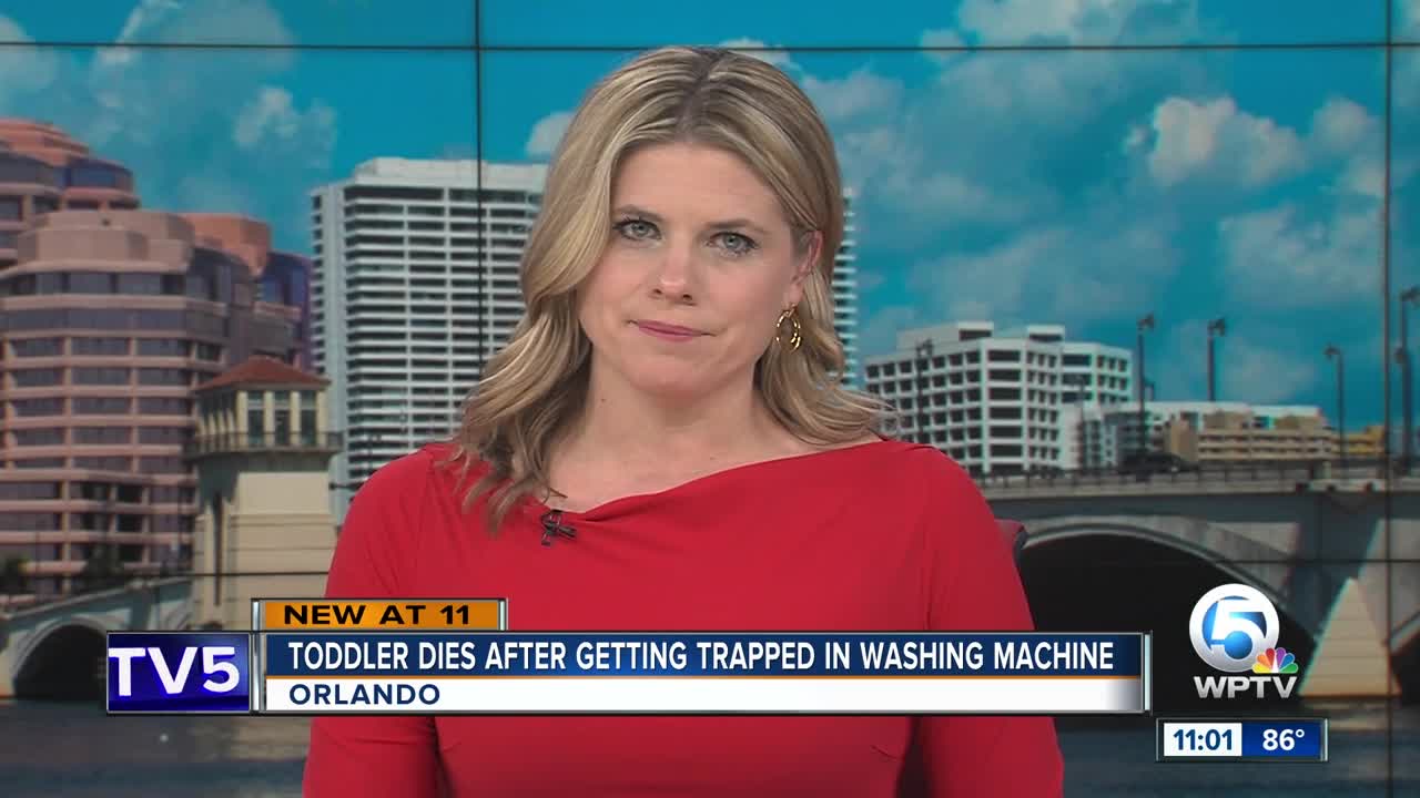 Toddler dies in washing machine