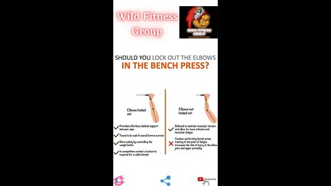 🔥Should you lock out the elbows in the bench press🔥#fitness🔥#wildfitnessgroup🔥#shorts🔥