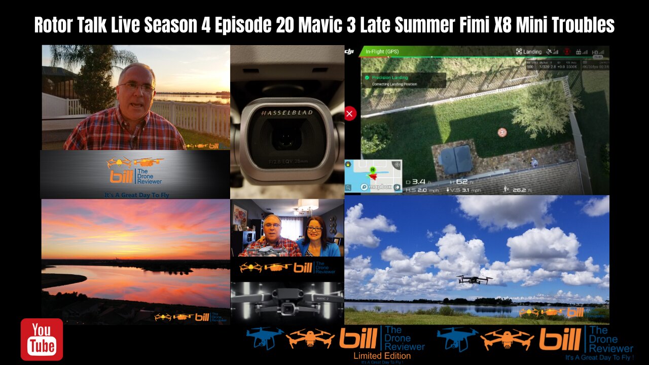 Rotor Talk Live Season 4 Episode 20 Mavic 3 Late Summer Fimi X8 Mini Troubles