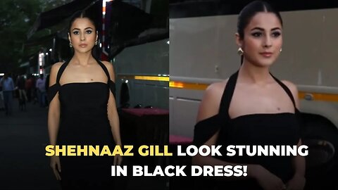 Shehnaaz Gill Looking Gorgeous in Black arrives at The Kapil Sharma Show | KKBKKJ Promotion