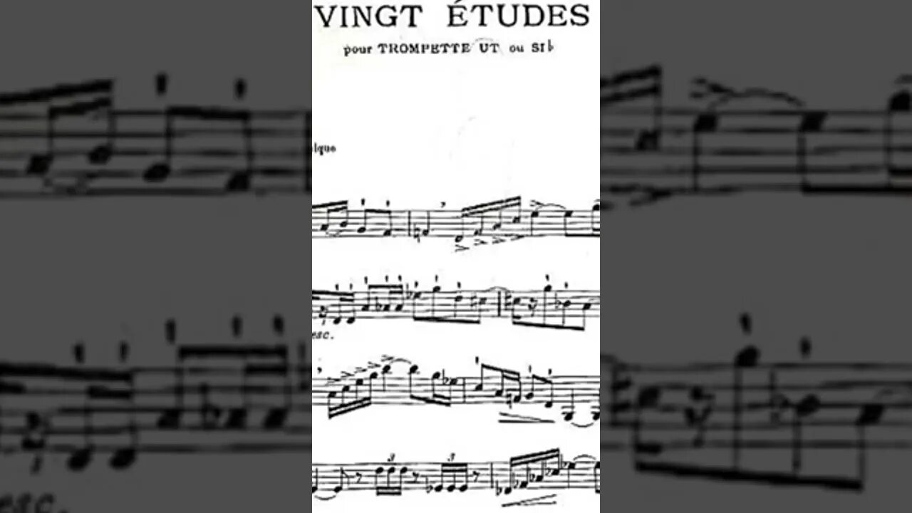 🎺🎺🎺 [TRUMPET ETUDE] Marcel Bitsch Vingt Étude #1