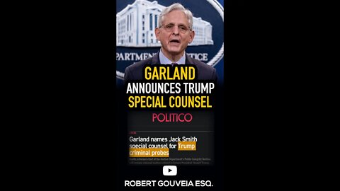 Garland Announces Trump Special Counsel #shorts