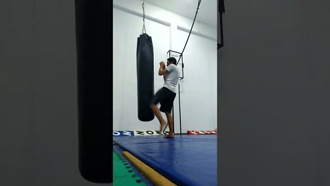 Kicks And Elbow The Bag (2)