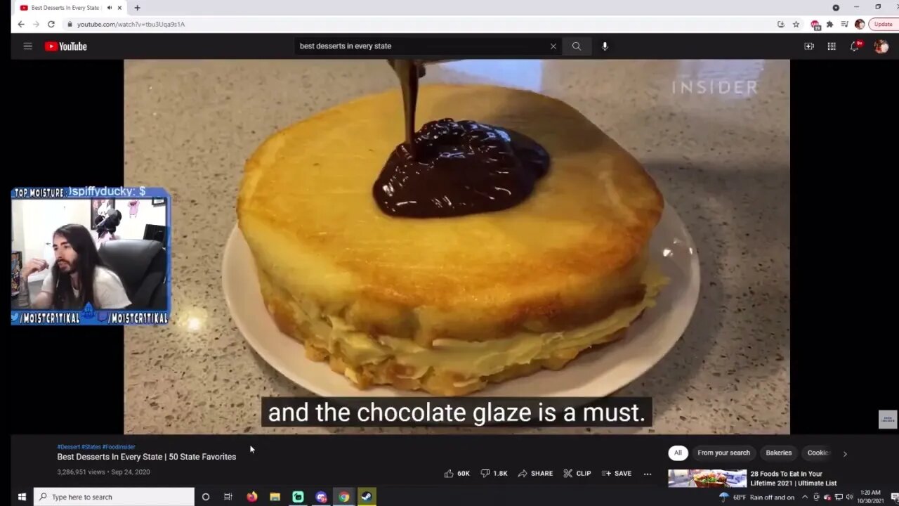 MoistCr1tikal Reacts To The Best Desserts In Every State
