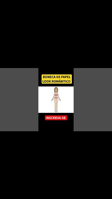 COMO DESENHAR BONECA DE PAPEL+ LOOK ROMÂNTICO - PRINT NO FINAL #shorts #bonecadepapel #paperdolls