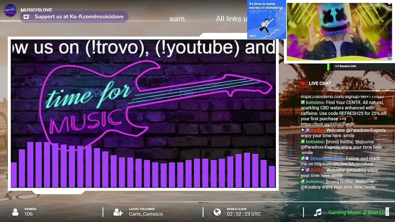 🔴24/7🔴 Your Daily EDM Station (visit me on https://trovo.live/s/Musicislov (Part 1/2)
