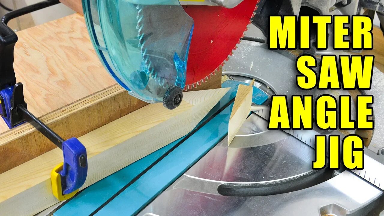 Miter Saw Angle Jig / Making Wood Stakes