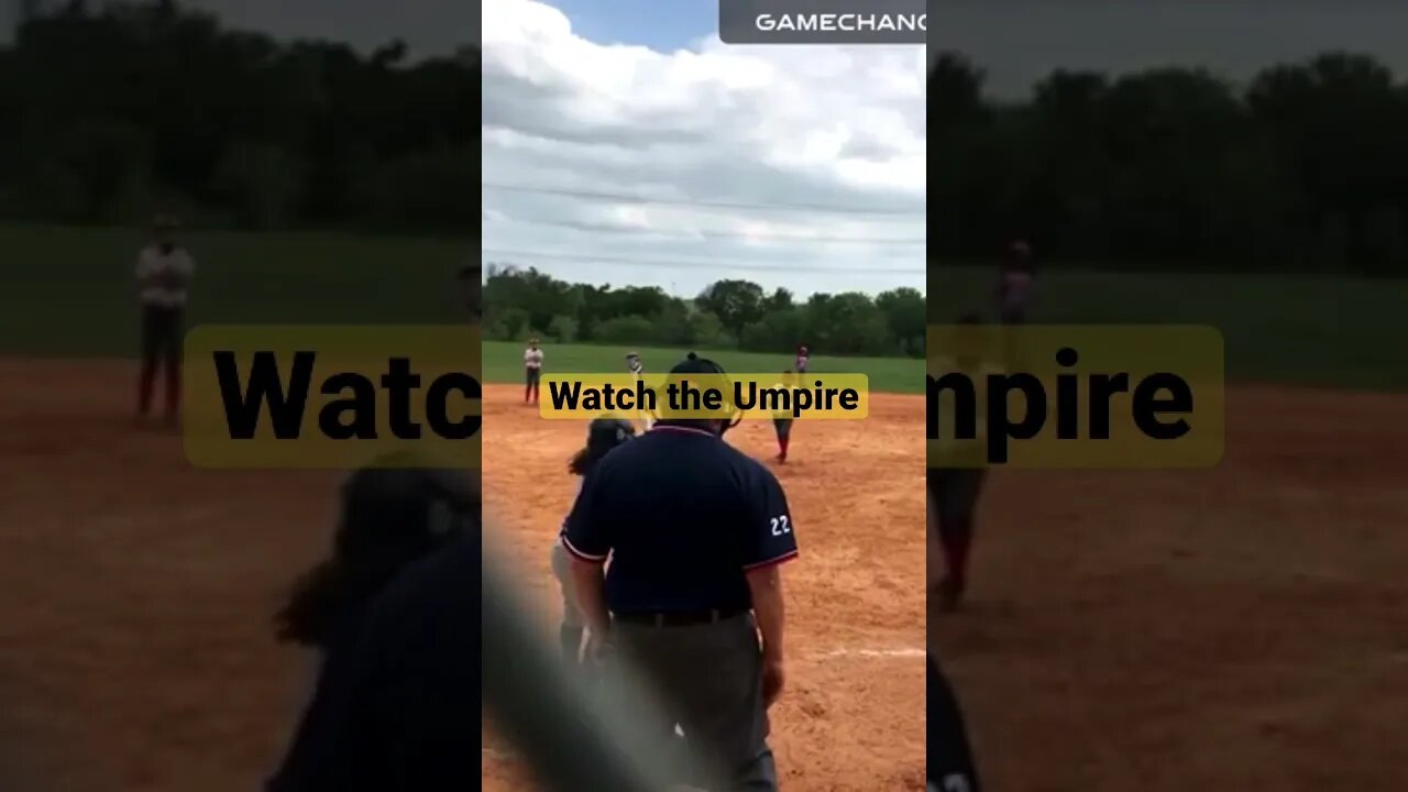 Umpire got a little Scarred!!!!