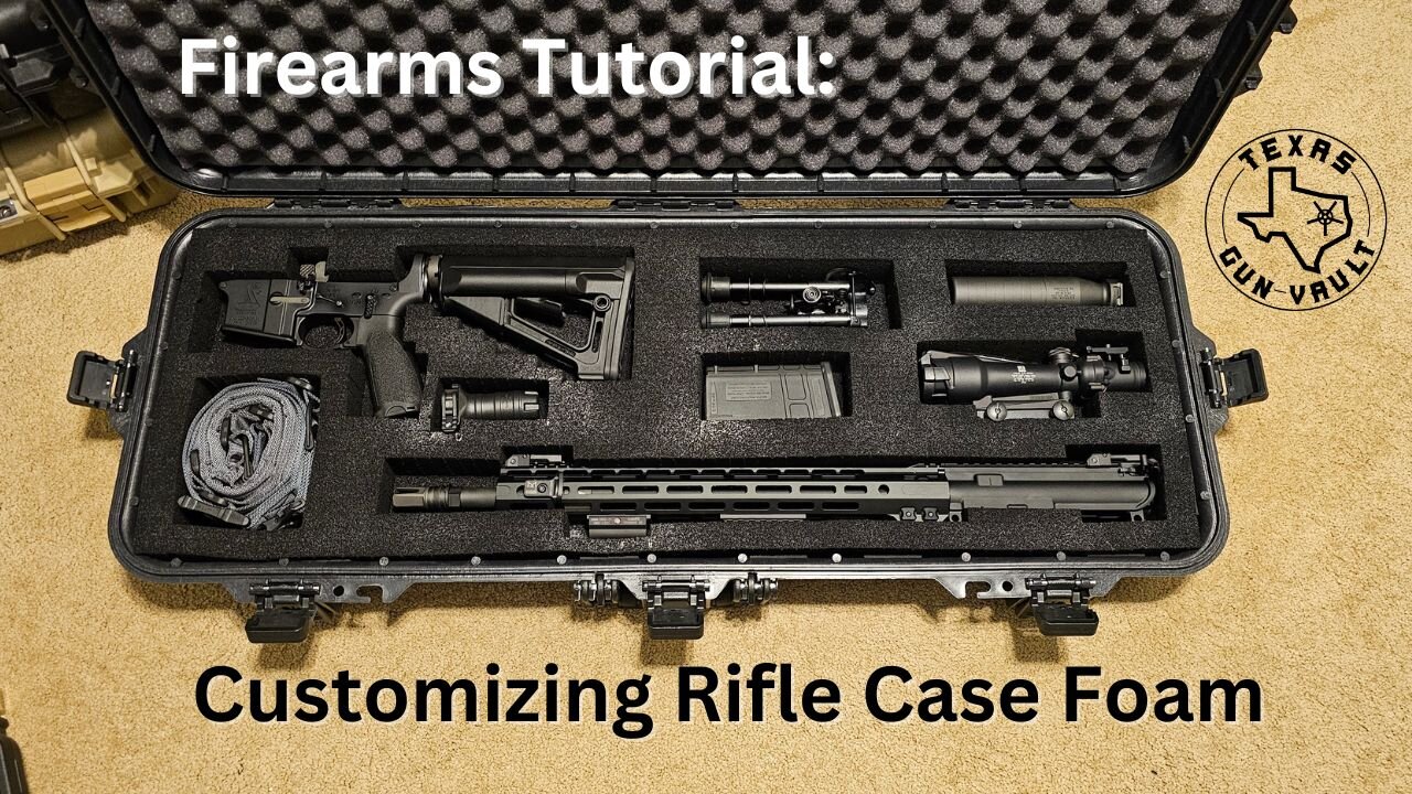 Firearm Tutorial: How to make a custom foam insert for your rifle case