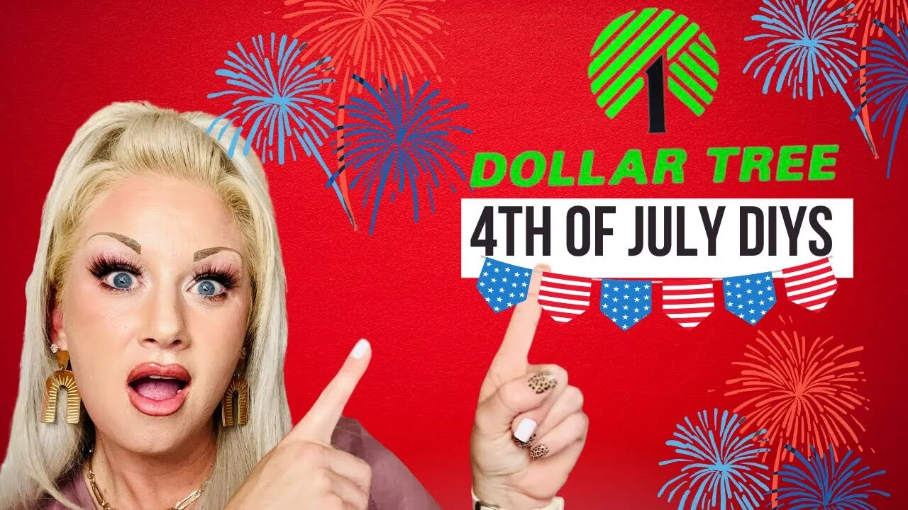 Dollar tree Fourth of July DIY’s, Fourth of July 2022 DIY home decor, blessed beyond measure