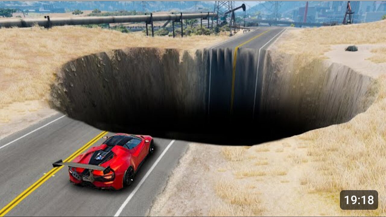 Testing CARS vs HUGE POTHOLES in GTA 5!