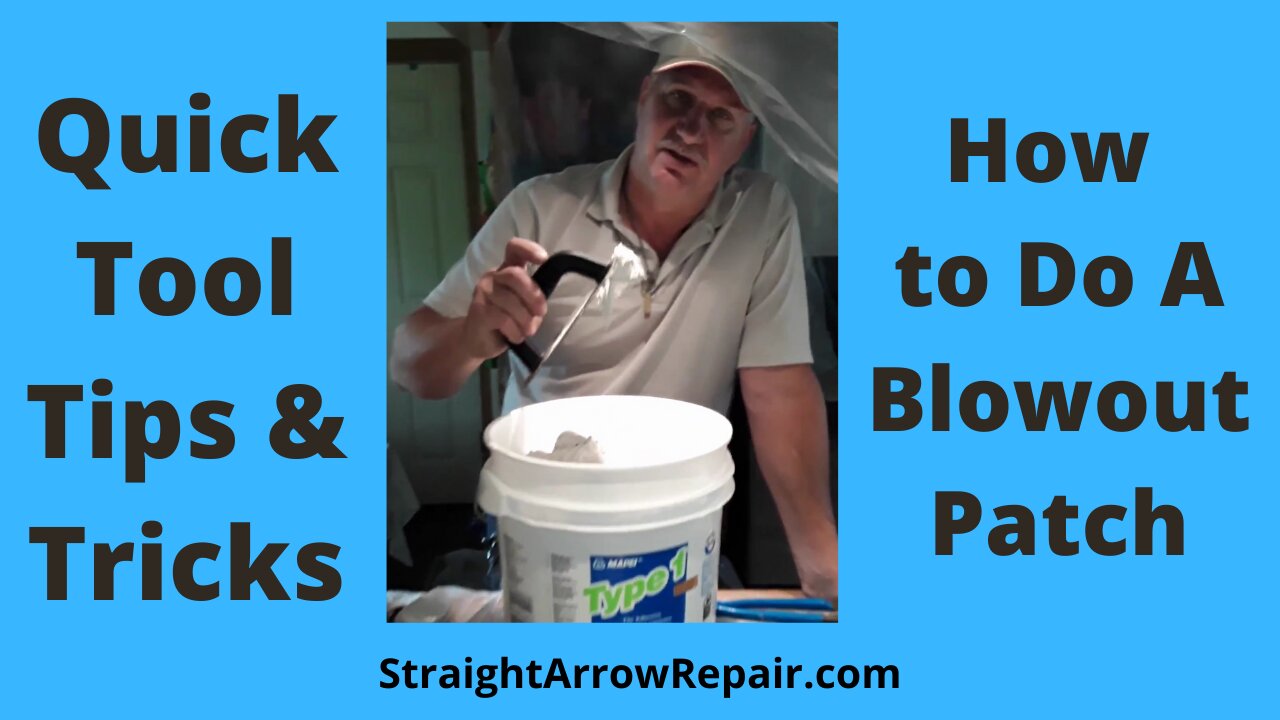 How To Do A Blow-out Patch - Drywall Patch #shorts