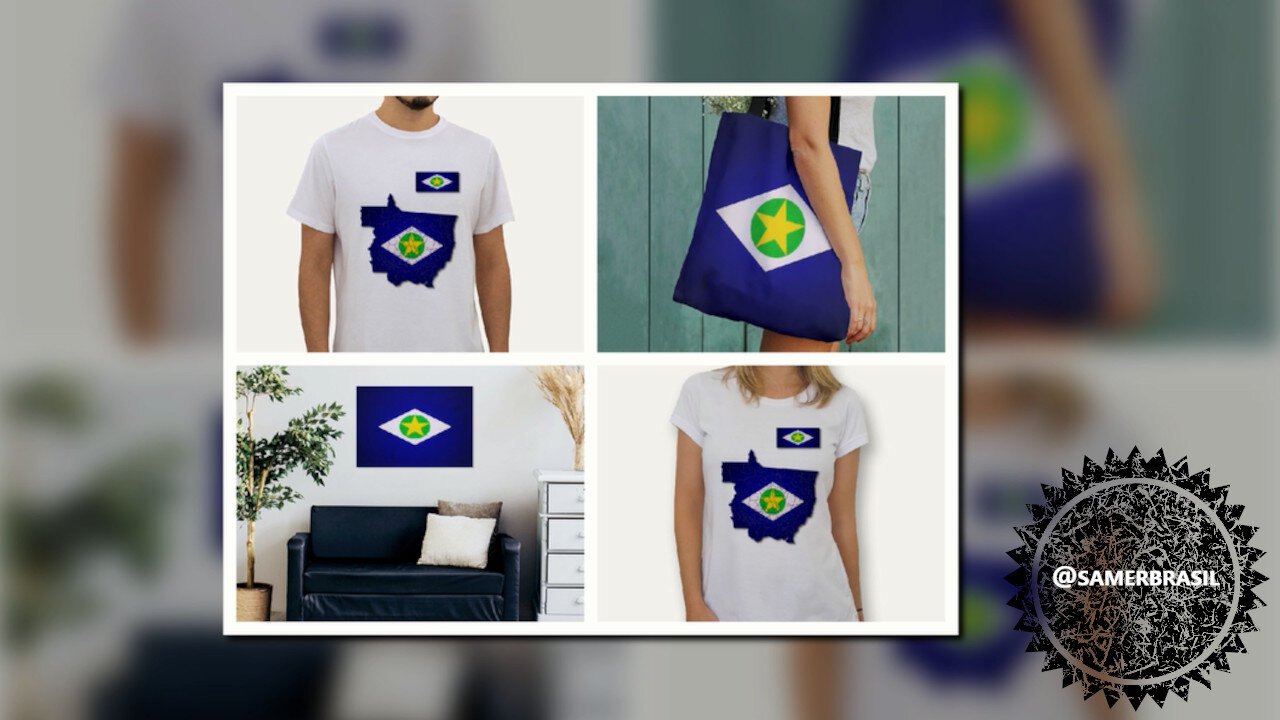 BANDEIRA DO MATO GROSSO. SAMER BRASIL (COLAB55)