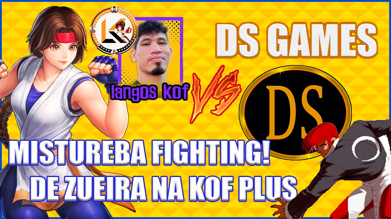 DS GAMES vs LANGOS KOF; BRINCANDO NA KOF 2002 PLUS. PLAYING FT AT KOF 2002 PLUS