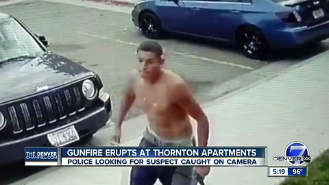 Half-dressed gunman walks up to Thornton apartment building, fires 4 rounds into the air