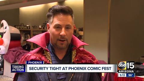 Increased security at Phoenix Comicfest