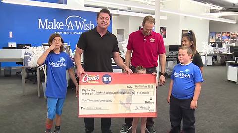 13 Action News presents check to Make-A-Wish of Southern Nevada