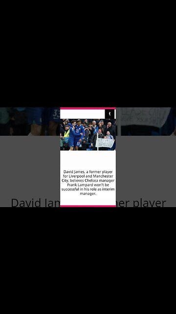 It won't be Lampard. UCL: James Chelsea #shorts