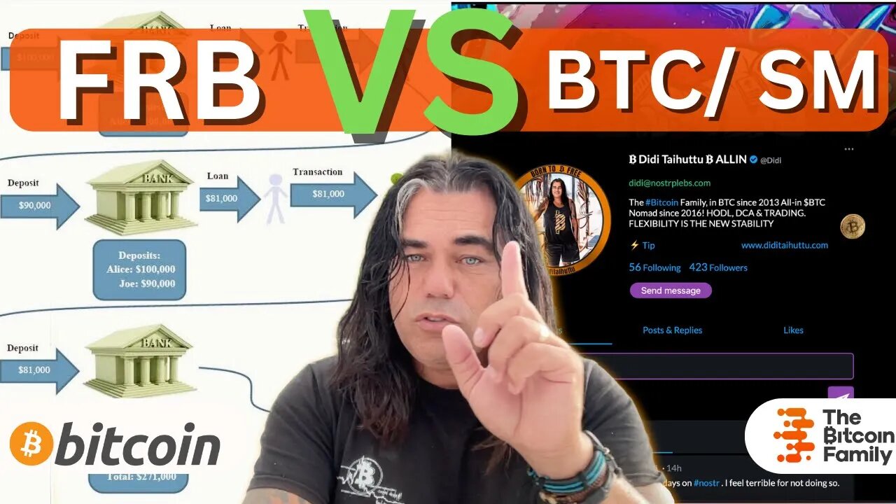 BITCOIN & SOCIAL MEDIA VS FRACTIONAL RESERVE BANKING!!