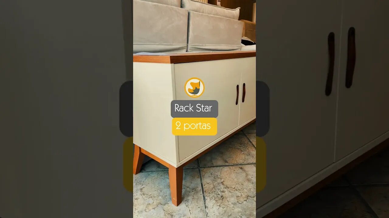 O Rack Star para Tv Até 60 Polegadas 2 Portas EDN é um rack moderno, diferenciado!